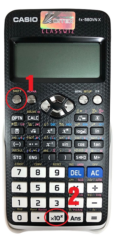 Cách bấm Pi trên máy tính Casio 580 chi tiết nhất