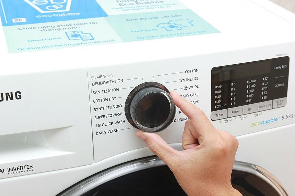 Cách sửa máy giặt sấy không khô do chọn sai chương trình