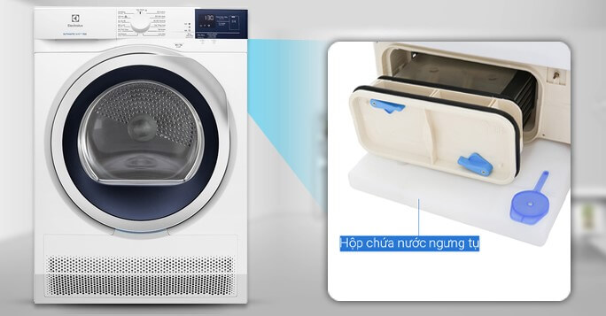 Vệ sinh bình ngưng để sửa lỗi máy giặt không sấy được