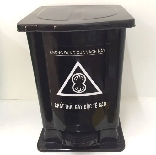 Thùng rác chứa rác thải nguy hại không lây nhiễm