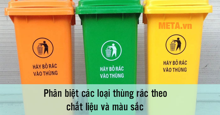 Phân biệt các loại thùng rác