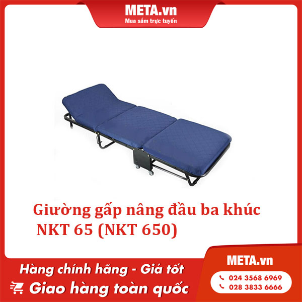 Giường gấp nâng đầu ba khúc GB65 (NKT 650) Giường gấp nâng đầu ba khúc GB65 (NKT 650)