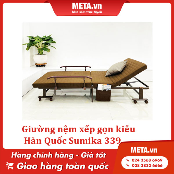 Giường nệm xếp gọn kiểu Hàn Quốc Sumika 339
