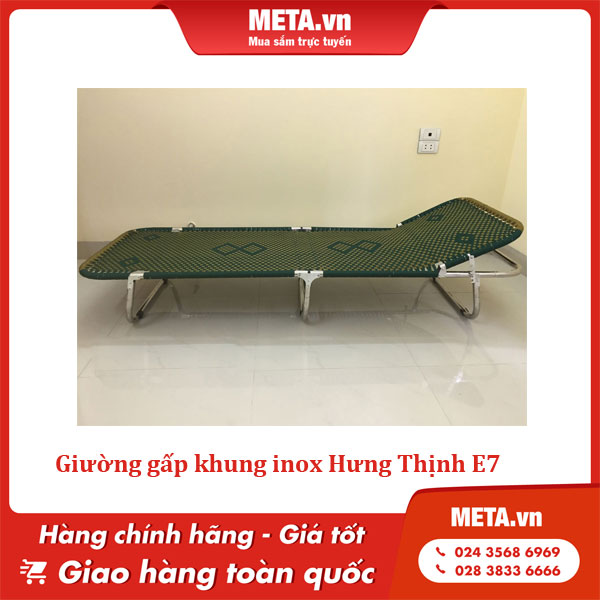 Giường gấp thông minh khung inox Hưng Thịnh E7