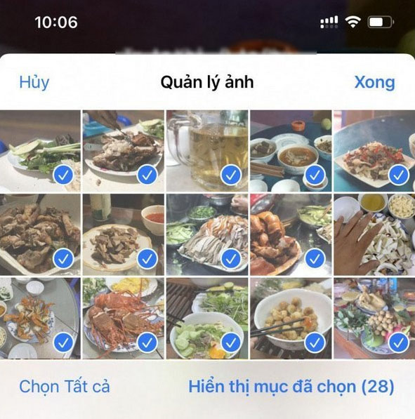 Chọn ảnh mình muốn thêm vào ảnh nổi bật trên màn hình chính
