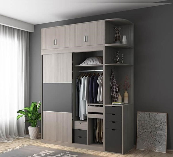 Kích thước tủ quần áo tiêu chuẩn: Kích thước bên ngoài
