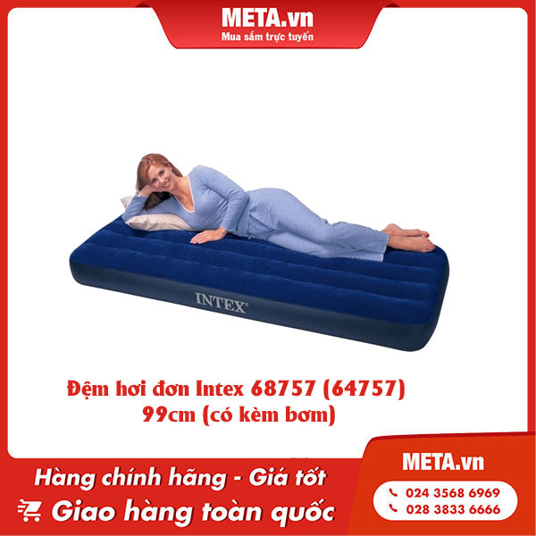 Đệm hơi đơn Intex 68757 (64757) 99cm (có kèm bơm)