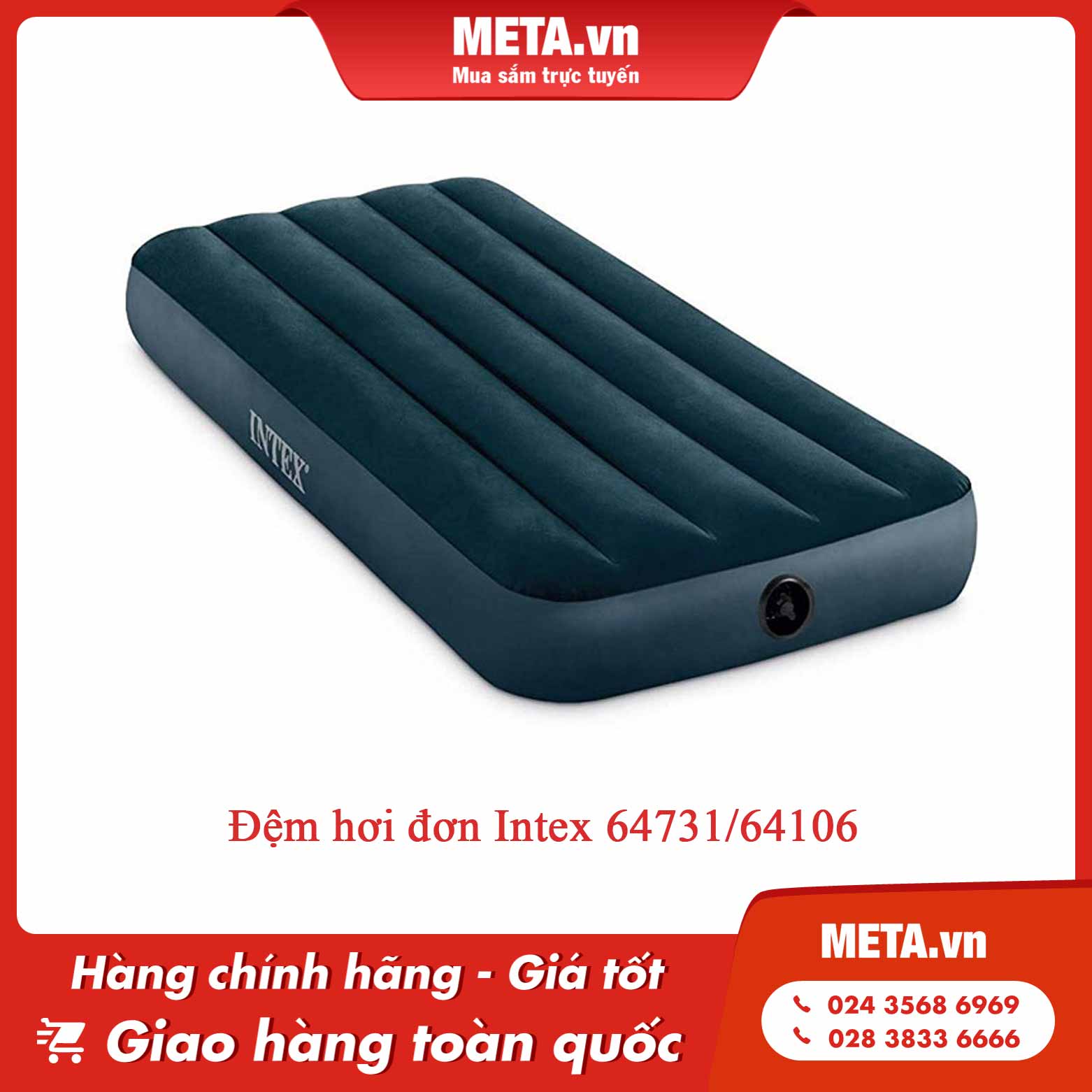 Đệm hơi đơn Intex 64731/64106