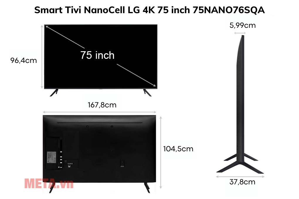 Google Tivi Sony 4K 75 inch KD-75X80K - Model 2022