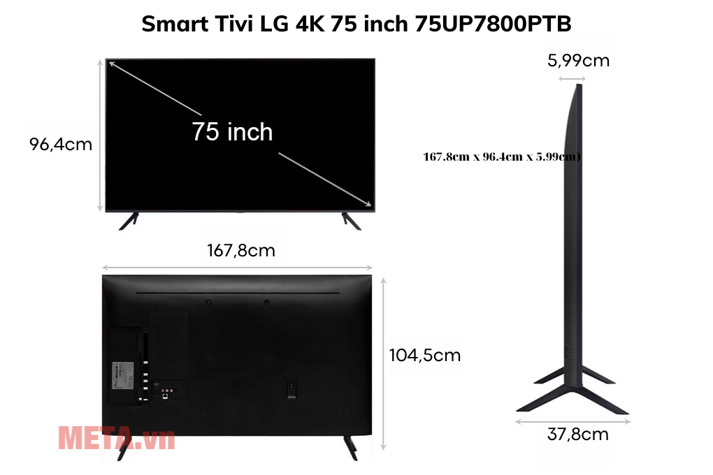 Smart Tivi NanoCell LG 4K 75 inch 75NANO76SQA