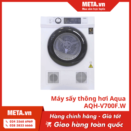 Máy sấy thông hơi Aqua 7Kg AQH-V700F.W