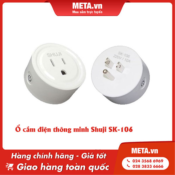 Ổ cắm điện điều khiển từ xa thông minh Shuji SK-106