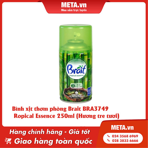 Bình xịt thơm phòng Brait BRA3749 Ropical Essence 250ml