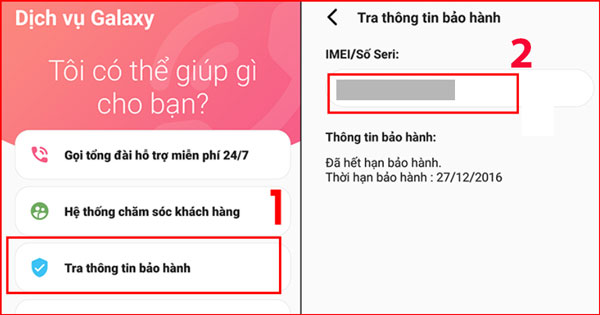 Cách kiểm tra điện thoại samsung chính hãng thông qua "Quà tặng Galaxy"