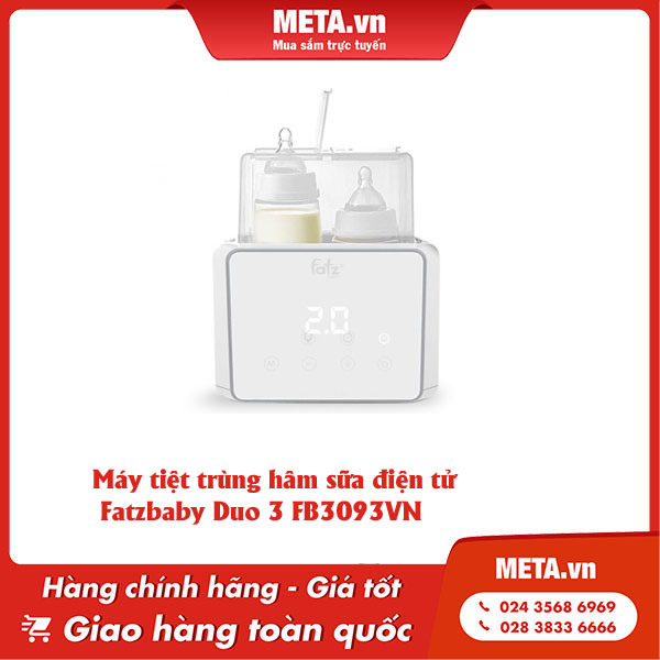 Máy tiệt trùng hâm sữa điện tử Fatzbaby Duo 3 FB3093VN