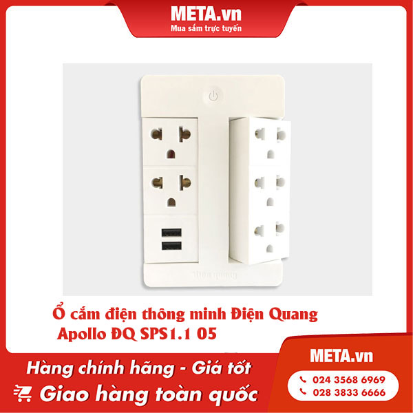 Ổ cắm điện thông minh Điện Quang Apollo ĐQ SPS1.1 05