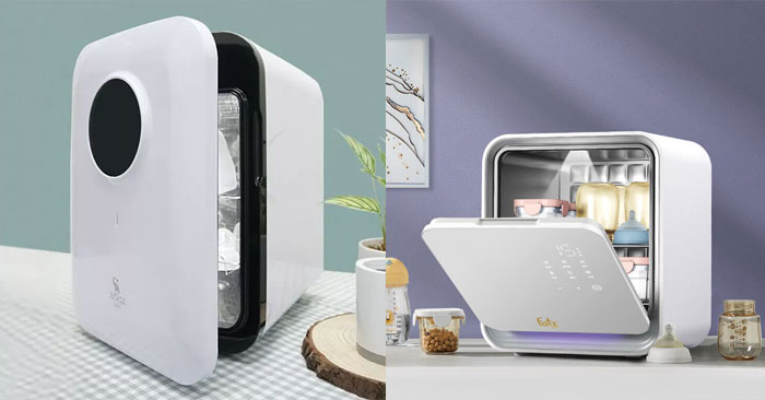 So sánh máy tiệt trùng UV Fatzbaby và Moaz Bé Bé