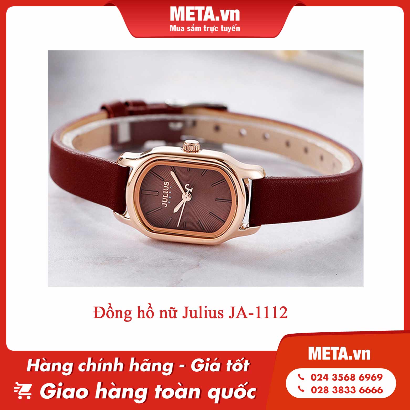 Đồng hồ nữ Julius JA-1112 là mẫu đồng hồ đeo tay nữ đẹp