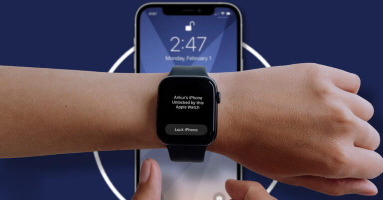 Bạn chỉ cần đưa tay đang đeo đồng hồ Apple Watch lên gần với điện thoại là đã có thể mở khóa iPhone