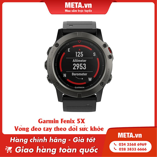 Garmin Fenix 5X - Vòng đeo tay theo dõi sức khỏe