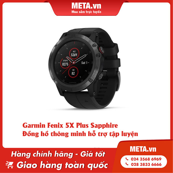 Garmin Fenix 5X Plus Sapphire - Đồng hồ thông minh hỗ trợ tập luyện