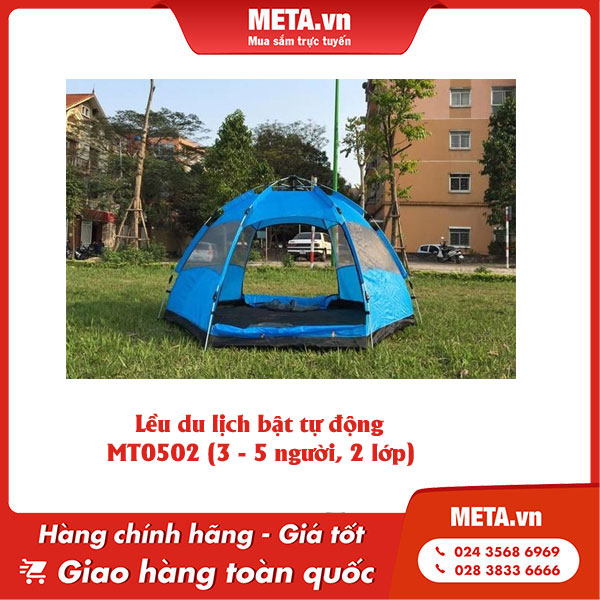 Lều cắm trại chống mưa bật tự động MT0502 (3 - 5 người, 2 lớp)