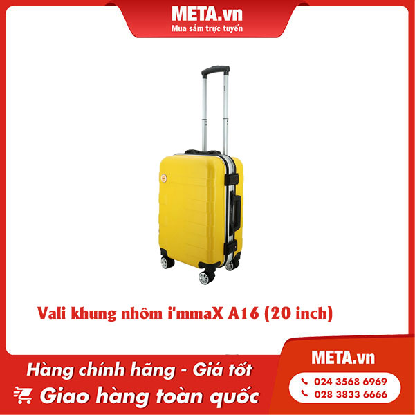 Mẫu vali kéo đẹp - Vali khung nhôm i'mmaX A16 (20 inch)
