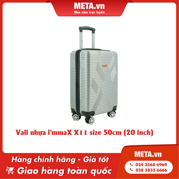 Vali nhựa i'mmaX X11 size 50cm (20 inch)