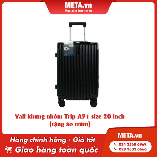 Vali khung nhôm Trip A91 size 20 inch