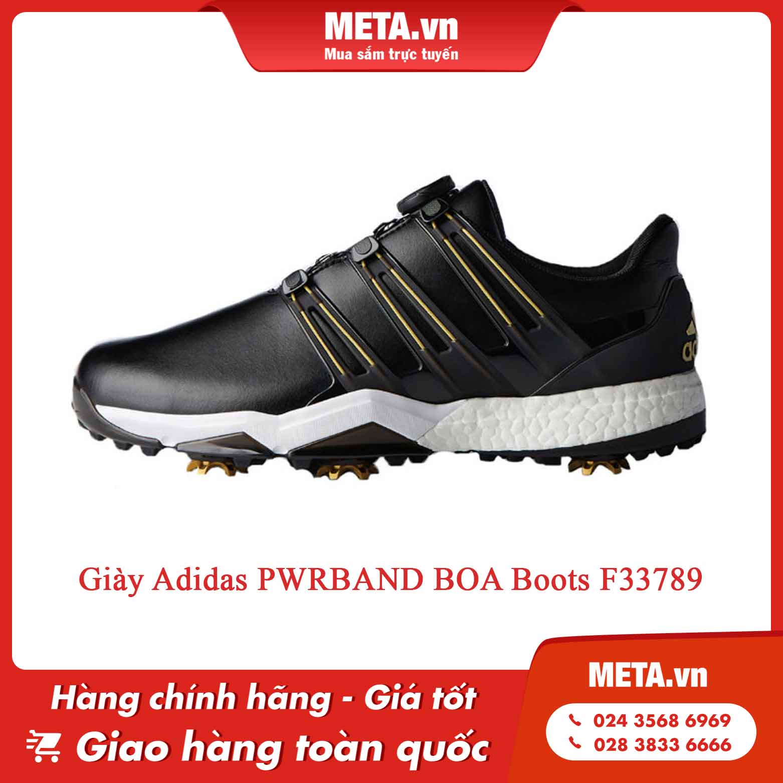 Giày thể thao nam trung niên Adidas PWRBAND BOA Boots F33789
