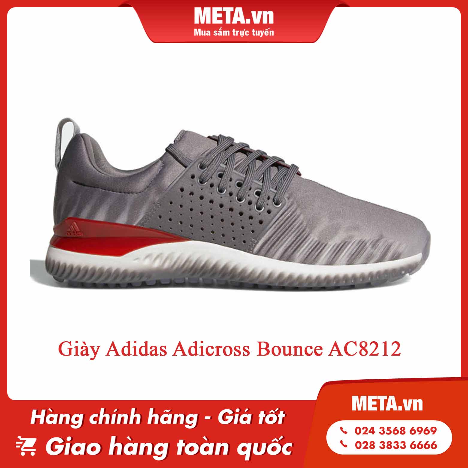 Giày thể thao nam trung niên Adidas Adicross Bounce AC8212