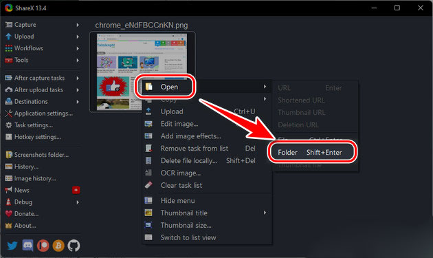 Cách chụp màn hình Win 11 bằng ShareX