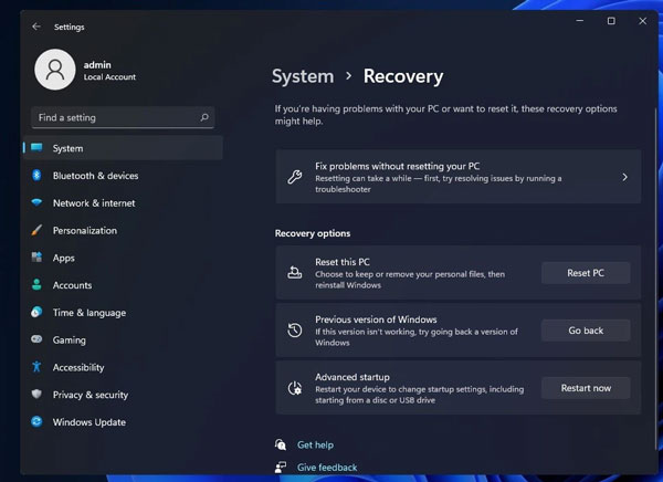 cách hạ Win 11 xuống Win 10