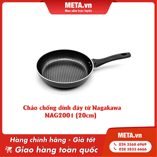 Chảo chống dính đáy từ Nagakawa NAG2001