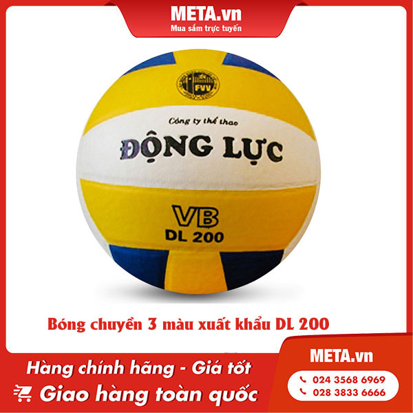 Bóng chuyền 3 màu xuất khẩu DL 200