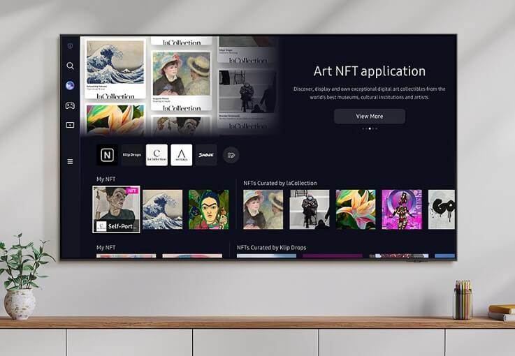 Thưởng thức tác phẩm NFT trên màn hình lớn với TV Samsung Q60C