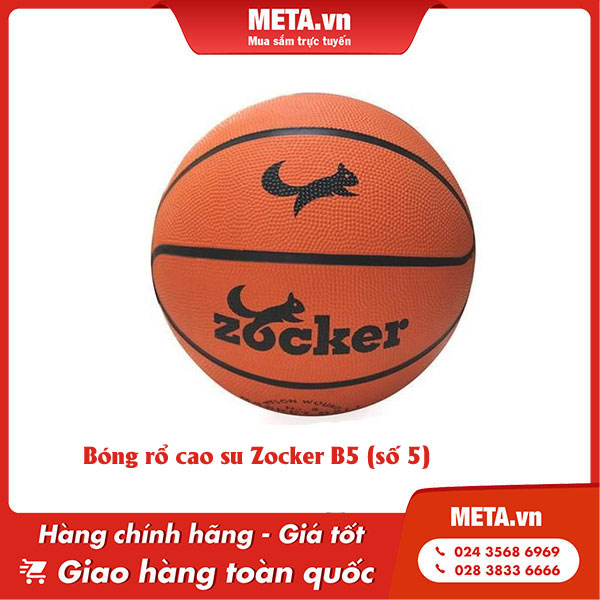 Bóng rổ cao su Zocker B5 (số 5)