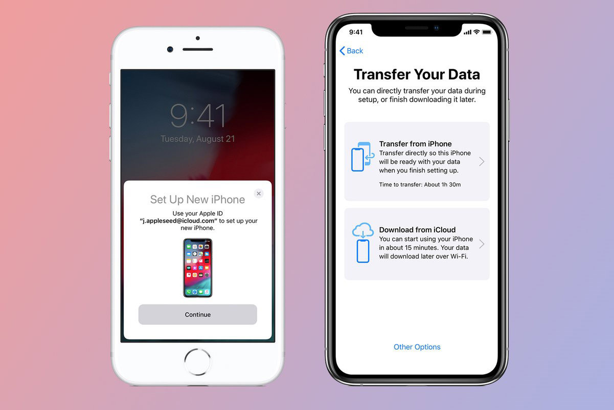 Hệ thống sẽ yêu cầu bạn nhập mật khẩu của điện thoại iPhone mới