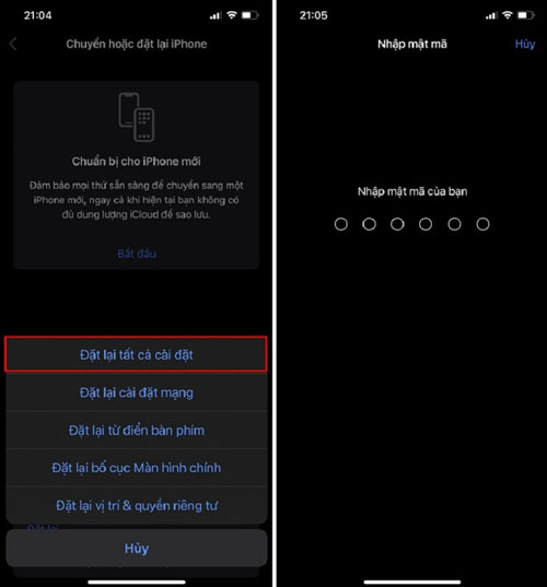 Cách reset iPhone không làm mất dữ liệu đơn giản nhất