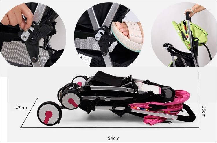 Cách mở xe đẩy em bé