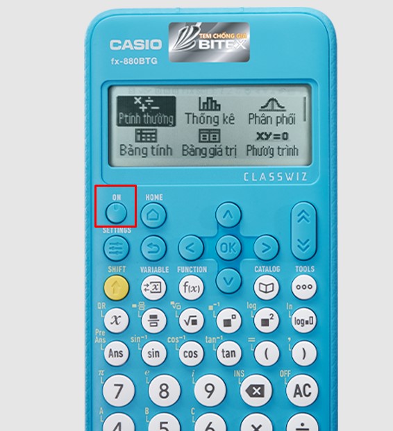 Cách tắt máy tính Casio FX 880BTG