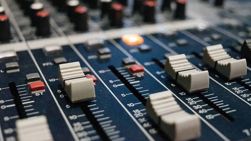 Điều chỉnh mixer phần hiệu ứng effect