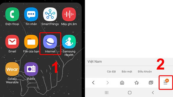 Cách chặn quảng cáo trên điện thoại Samsung nhờ trình duyệt Samsung Internet