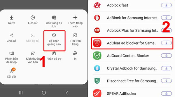 Cách chặn quảng cáo trên điện thoại Samsung nhờ trình duyệt Samsung Internet