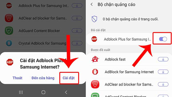 Cách chặn quảng cáo trên điện thoại Samsung nhờ trình duyệt Samsung Internet
