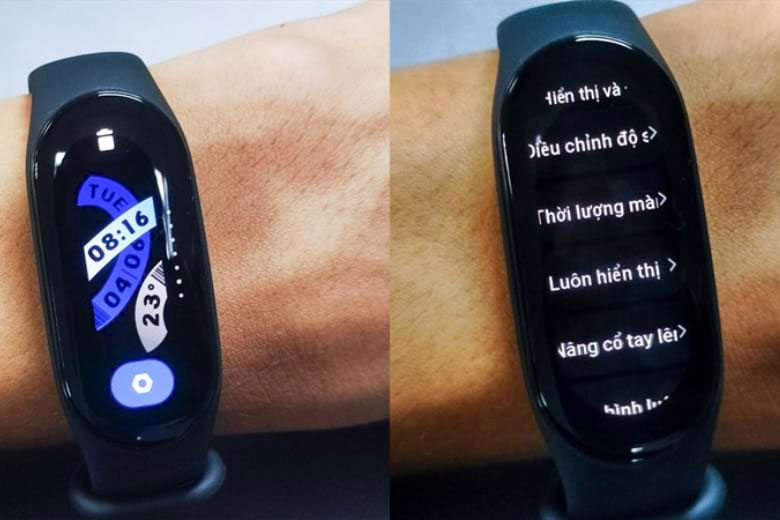 Cách sử dụng Mi Band 7: Cài đặt thông số hiển thị