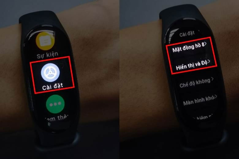 Cách sử dụng Mi Band 7: Cài đặt thông số hiển thị