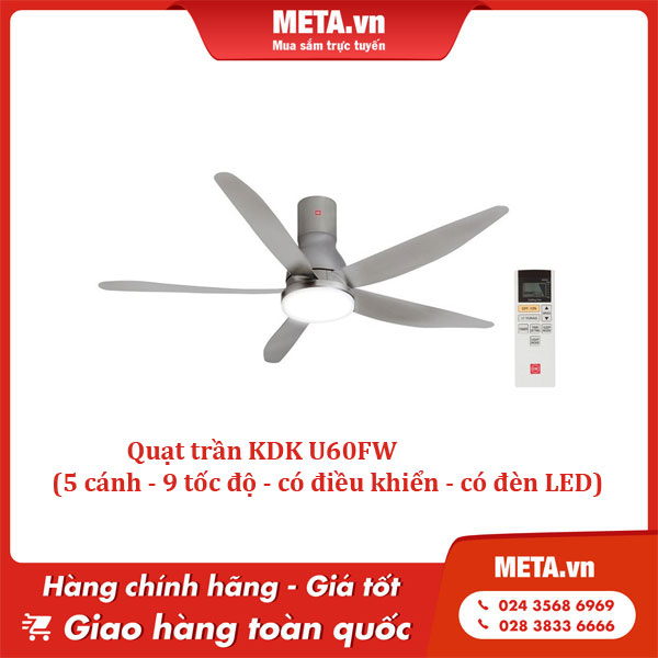 Quạt trần KDK U60FW