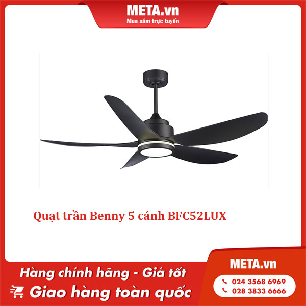 Quạt trần Benny 5 cánh BFC52LUX