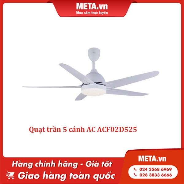 Quạt trần 5 cánh AC ACF02D525